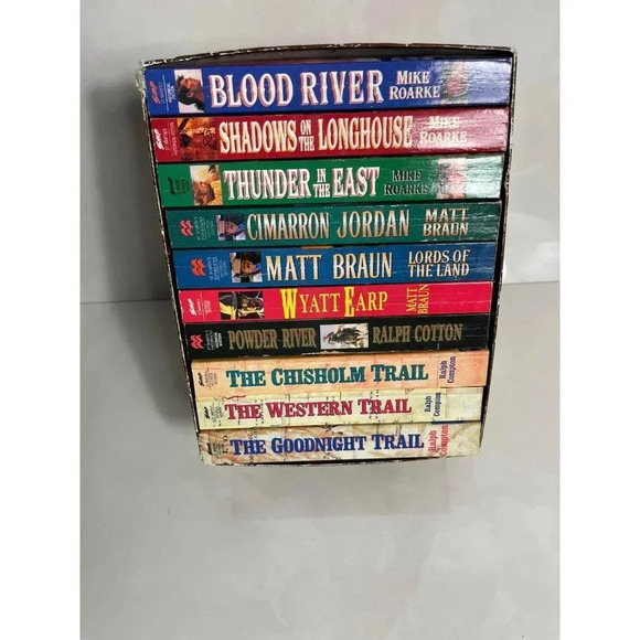 Ten Great Westerns Books Mike Roarke Ralph Compton Matt Braun Story Novels - Picture 3 of 5